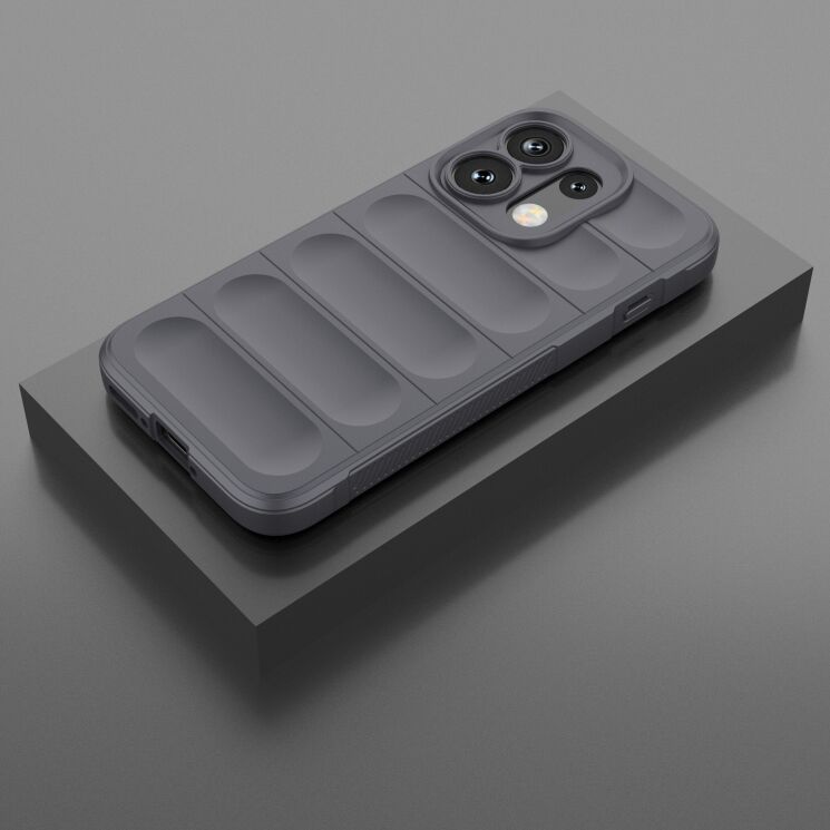 Силиконовый (TPU) чехол Deexe Terra Case для OPPO Reno 16 / 16 Pro - Dark Grey: фото 2 из 5