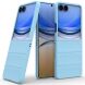 Силіконовий (TPU) чохол Deexe Terra Case для Samsung Galaxy Flip 8 - Baby Blue (423515TT). Фото 2 з 9