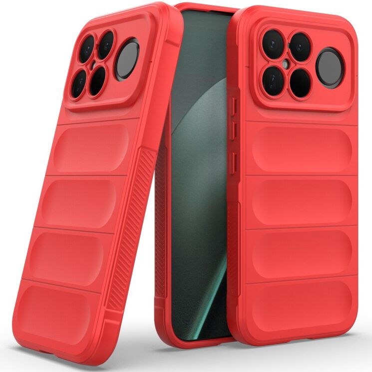 Силиконовый (TPU) чехол Deexe Terra Case для Xiaomi Poco F8 Ultra - Red: фото 2 из 6