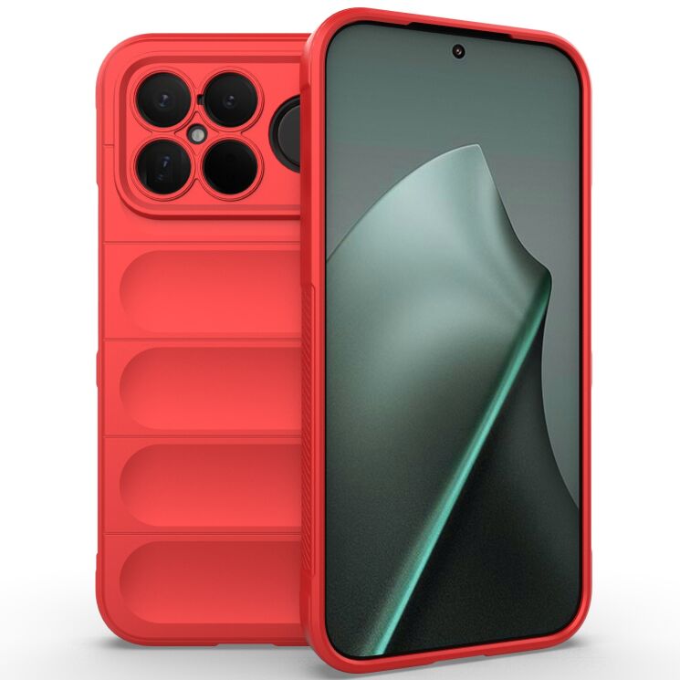 Силиконовый (TPU) чехол Deexe Terra Case для Xiaomi Poco F8 Ultra - Red: фото 1 из 6