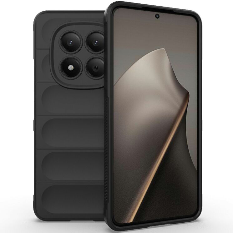 Силиконовый (TPU) чехол Deexe Terra Case для Xiaomi Redmi Note 15 Pro - Black: фото 1 из 5