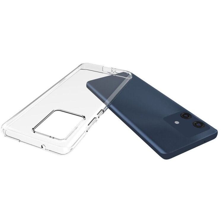 Силиконовый (TPU) чехол Deexe UltraThin для Motorola Edge 40 Neo - Transparent: фото 3 из 4