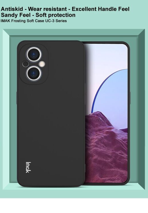 Силиконовый (TPU) чехол IMAK UC-3 Series для OnePlus Nord N20 - Black: фото 6 из 11
