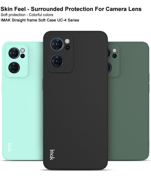 Силиконовый (TPU) чехол IMAK UC-4 Series для OPPO Reno 7 5G Chinese - Black: фото 6 из 13