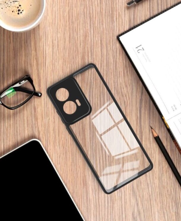 Силиконовый (TPU) чехол IMAK UX-9A Series для Motorola Edge 50 Fusion - Black: фото 12 из 13