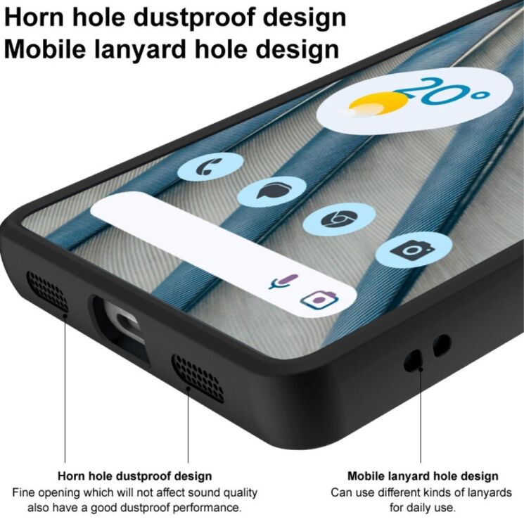 Силиконовый (TPU) чехол IMAK UX-9A Series для Motorola Edge 50 Fusion - Black: фото 8 из 13