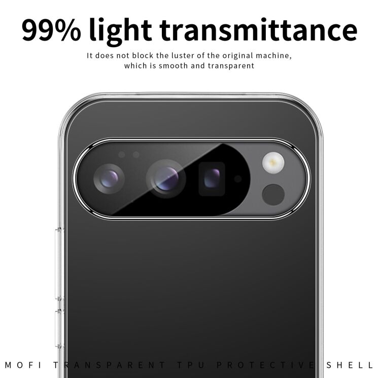 Силіконовий (TPU) чохол MOFI Thin Guard для Google Pixel 10 Pro XL - Transparent: фото 5 з 10