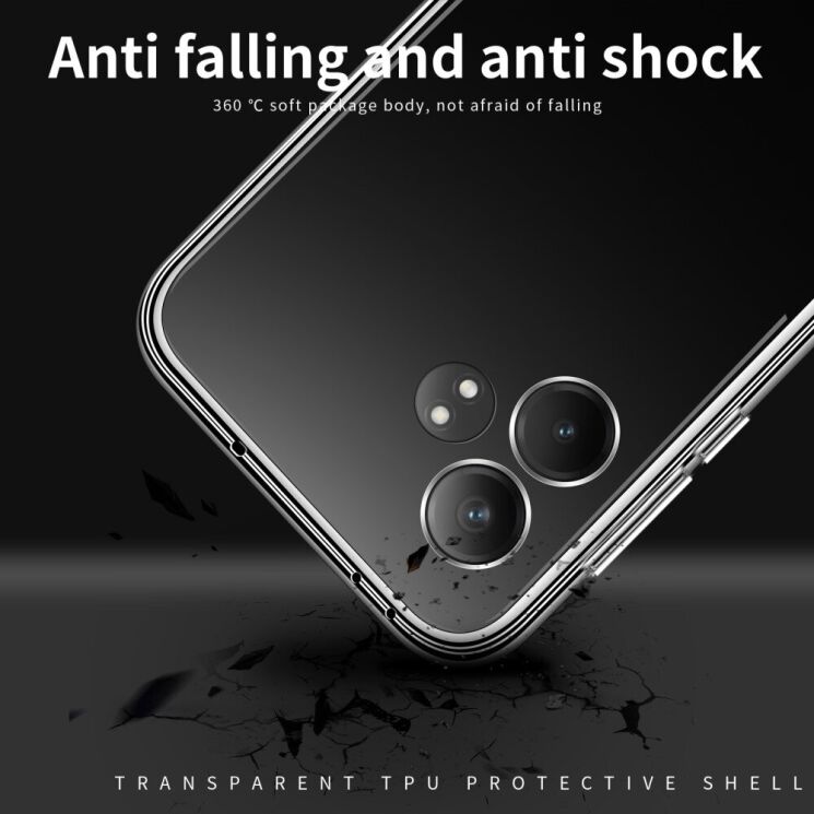 Силиконовый (TPU) чехол MOFI Thin Guard для Realme GT Neo 6 SE / GT 6T - Transparent: фото 10 из 11