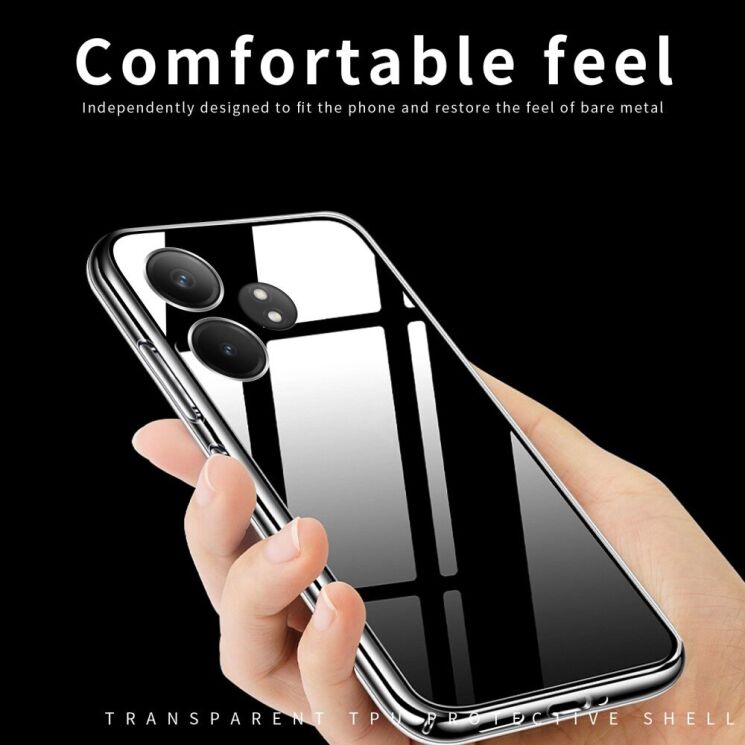 Силиконовый (TPU) чехол MOFI Thin Guard для Realme GT Neo 6 SE / GT 6T - Transparent: фото 8 из 11