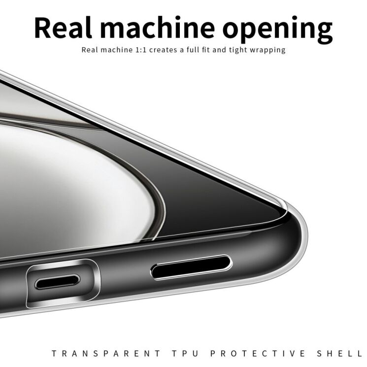 Силиконовый (TPU) чехол MOFI Thin Guard для Realme GT Neo 6 SE / GT 6T - Transparent: фото 9 из 11