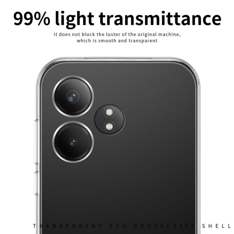 Силиконовый (TPU) чехол MOFI Thin Guard для Realme GT Neo 6 SE / GT 6T - Transparent: фото 7 из 11