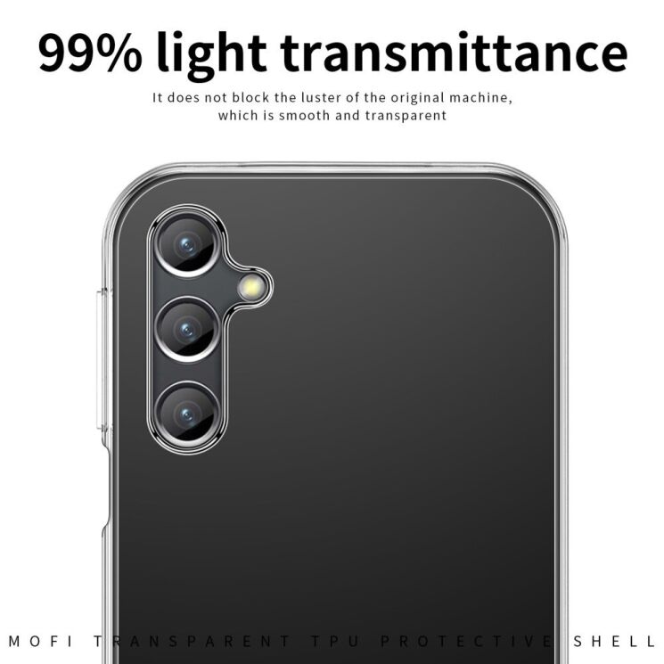 Силиконовый (TPU) чехол MOFI Thin Guard для Samsung Galaxy A26 (A266) - Transparent: фото 6 из 10