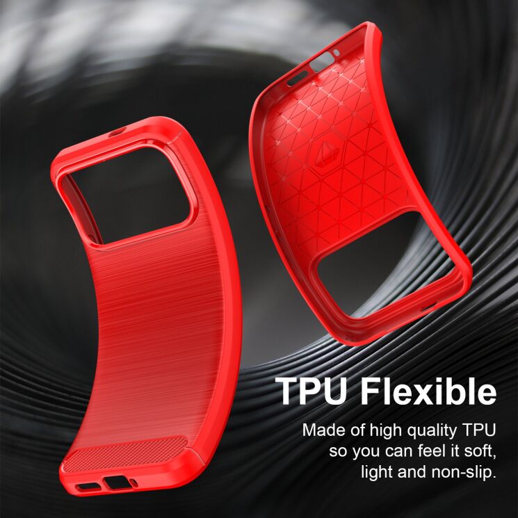Силиконовый (TPU) чехол UniCase Carbon для Xiaomi Poco F9 Ultra - Blue: фото 5 из 9