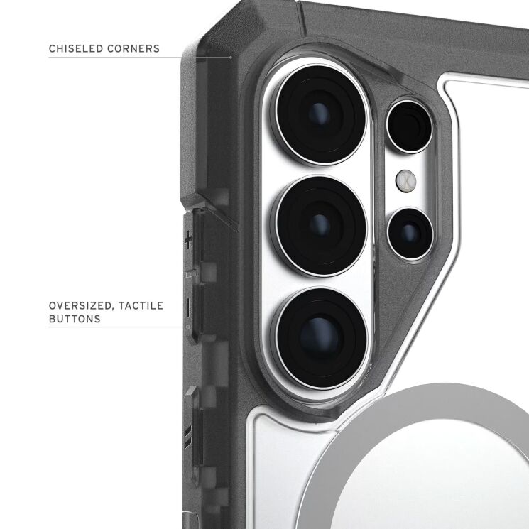 Ударопрочный чехол URBAN ARMOR GEAR Trooper MagSafe для Samsung Galaxy S26 Ultra (S948) 214516114G31 - Clear / Ash: фото 8 из 12