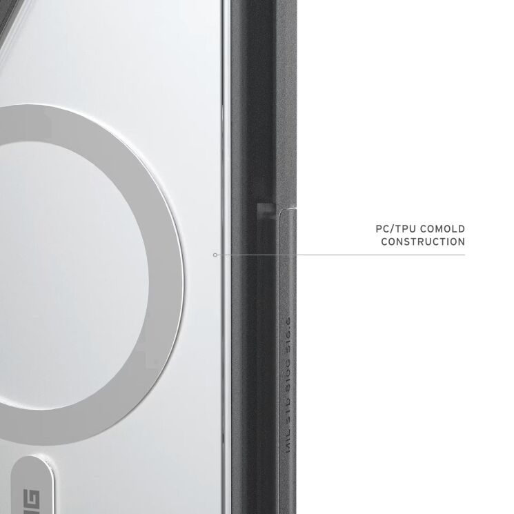 Ударопрочный чехол URBAN ARMOR GEAR Trooper MagSafe для Samsung Galaxy S26 Ultra (S948) 214516114G31 - Clear / Ash: фото 9 из 12