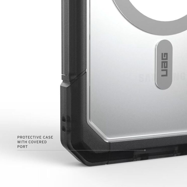 Ударопрочный чехол URBAN ARMOR GEAR Trooper MagSafe для Samsung Galaxy S26 Ultra (S948) 214516114G31 - Clear / Ash: фото 10 из 12