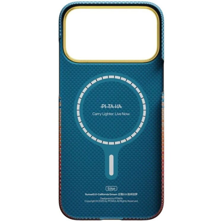 Ультратонкий чехол Pitaka Edge Case California Dream для iPhone 17 Pro (SCD1702P) - Pink / Coffee: фото 3 из 10
