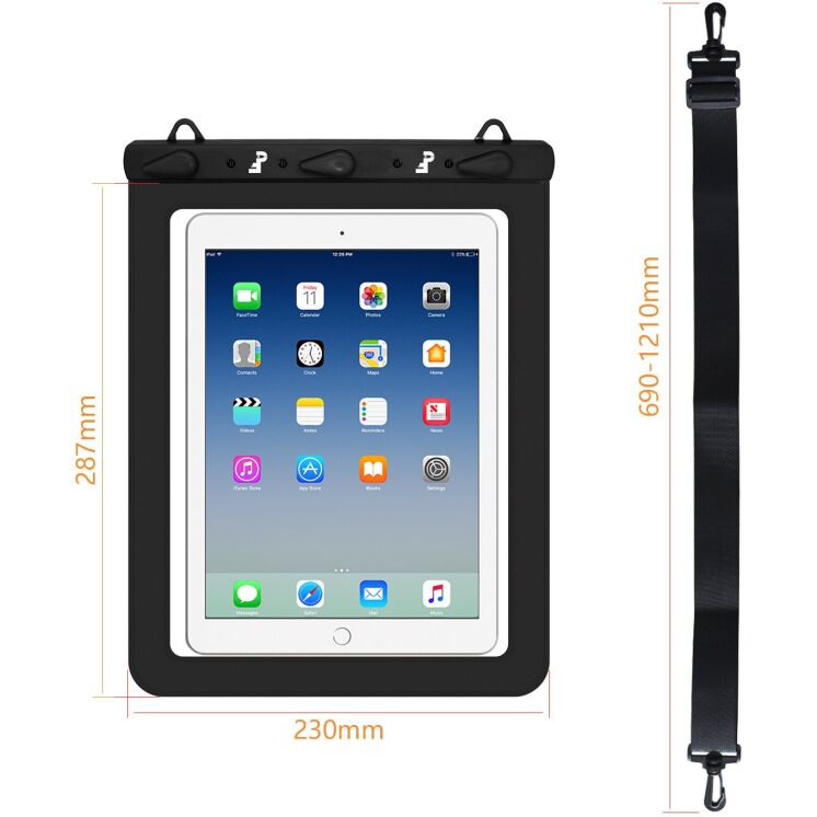 Вологозахисний чохол PICTET.FINO RH02 Waterproof Bag для планшетів з діагоналлю до 13 дюймів - Blue: фото 10 з 10