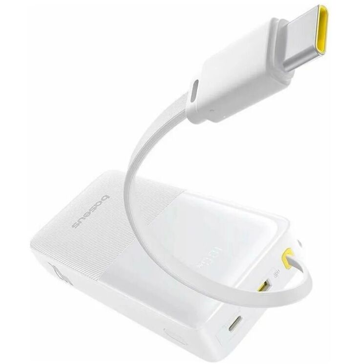 Внешний аккумулятор Baseus Bipow 2 (20W) 20000mAh + кабель Type-C (P10077101213-01) - White: фото 3 из 21