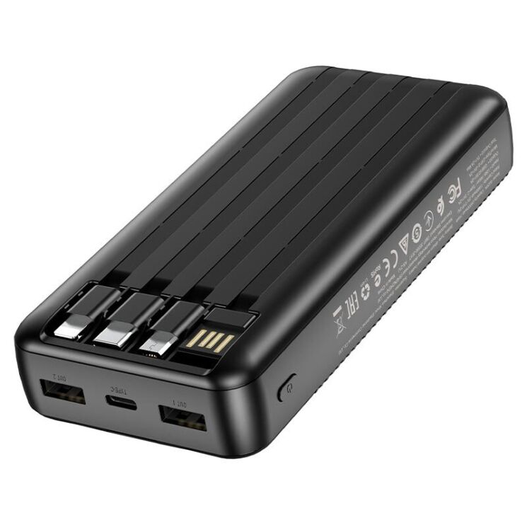 Внешний аккумулятор BOROFONE BJ20A Mobile (20000mAh) - Black: фото 3 из 4