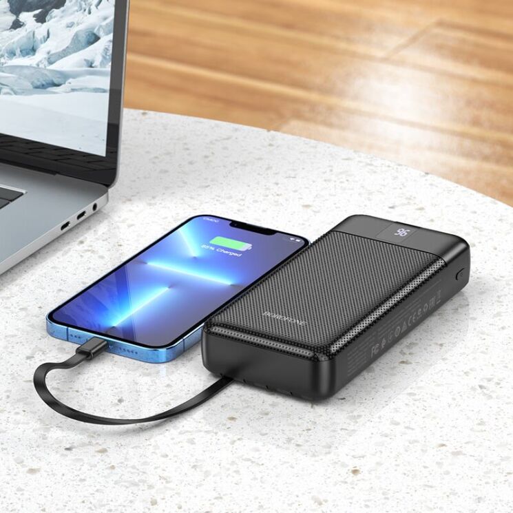 Внешний аккумулятор BOROFONE BJ20A Mobile (20000mAh) - Black: фото 4 из 4
