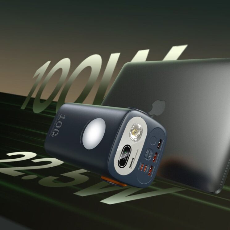 Внешний аккумулятор Remax RPP-100 100W (60000mAh) - Blue: фото 6 из 15