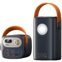 Зовнішній акумулятор Remax RPP-100 100W (60000mAh) - Blue: фото 1 з 15