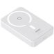 Зовнішній акумулятор з бездротовою зарядкою Baseus MagPro Magnetic Bracket 20W (5000mAh) PPCXZ05 - White (995407W). Фото 5 з 12