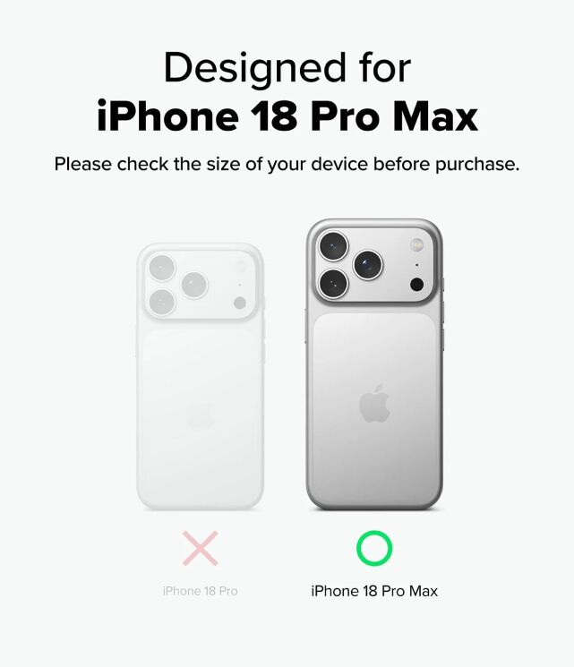 Защитный чехол Ringke Silicone Magnetic для iPhone 18 Pro Max (8800380462083) - Stone: фото 7 из 19