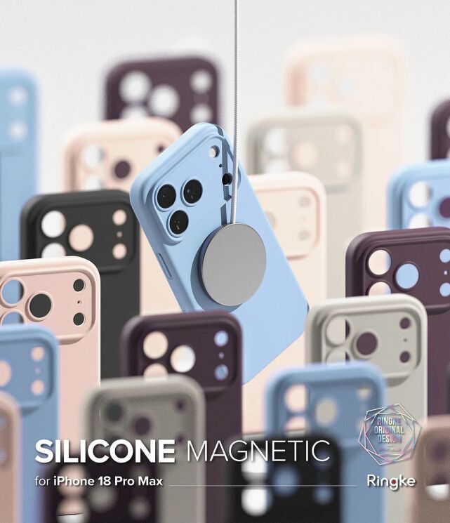 Защитный чехол Ringke Silicone Magnetic для iPhone 18 Pro Max (8800380462083) - Stone: фото 6 из 19