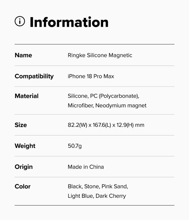 Защитный чехол Ringke Silicone Magnetic для iPhone 18 Pro Max (8800380462083) - Stone: фото 19 из 19