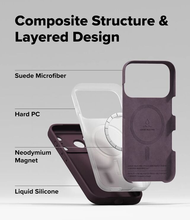 Защитный чехол Ringke Silicone Magnetic для iPhone 18 Pro Max (8800380462083) - Stone: фото 13 из 19