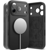 Защитный чехол Ringke Silicone Magnetic для iPhone 18 Pro Max (8800380462021) - Black: фото 1 из 19