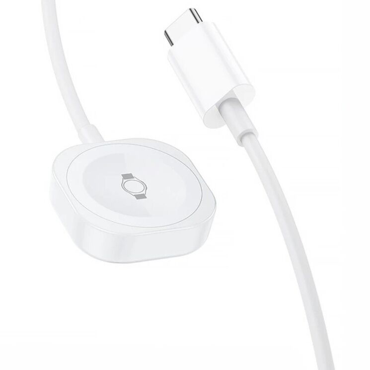 Зарядное устройство Hoco DC86 Wireless Charger для Samsung Galaxy Watch 3 / 4 / 5 / 6 / 7 / 8 / Ultra / Ultra (2025) / Active / Active 2 / FE - White: фото 1 из 4