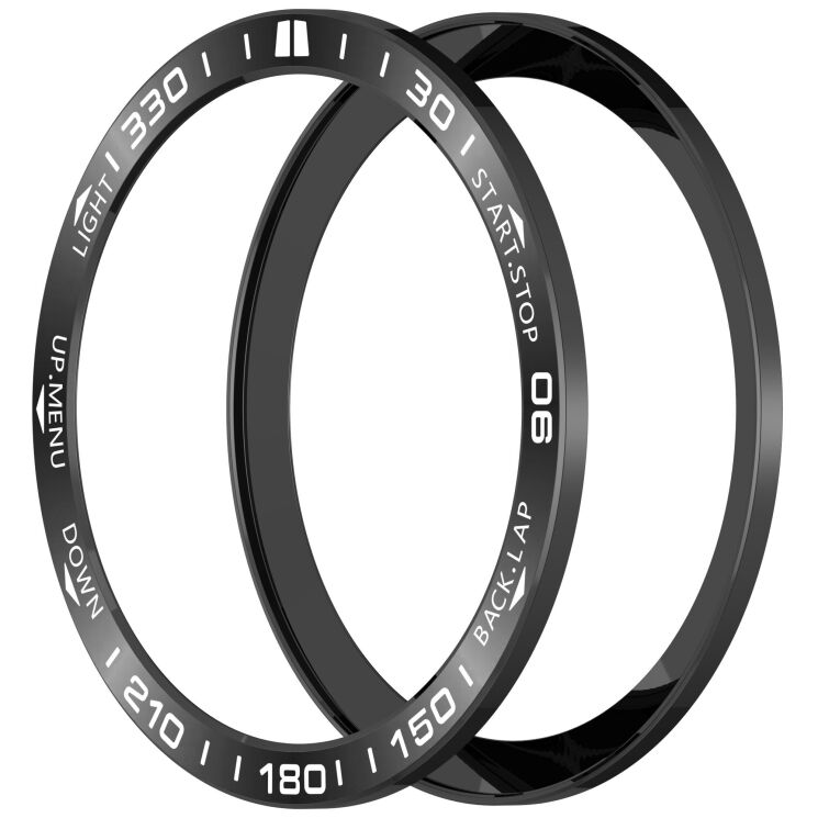 Захисна накладка Deexe Bezel Guard для Garmin Quatix 8 (51mm) - Black / White: фото 4 з 6