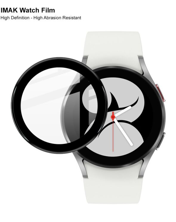 Защитная пленка IMAK Watch Film для Samsung Galaxy Watch 4 (44mm) - Black: фото 7 из 12