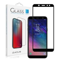 Захисне скло ACCLAB Full Glue для Samsung Galaxy A6 2018 (A600) - Black: фото 1 з 6