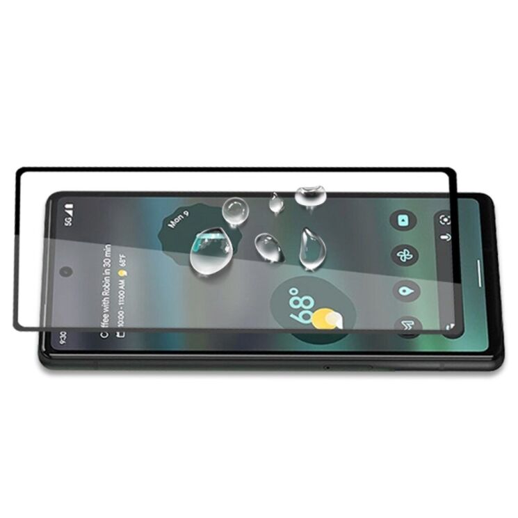 Захисне скло AMORUS Full Glue Tempered Glass для Google Pixel 6a - Black: фото 3 з 7