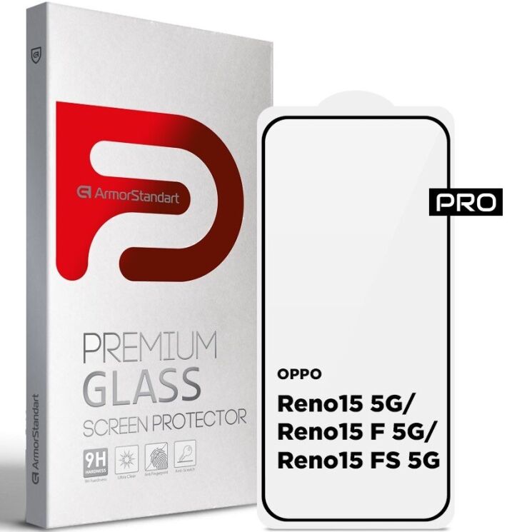 Защитное стекло ArmorStandart Pro 5D для OPPO Reno 15 / Reno 15 F/FS - Black (405734B) Защитное стекло ArmorStandart Pro 5D для OPPO Reno 15 / Reno 15 F/FS - Black: фото 1 из 7