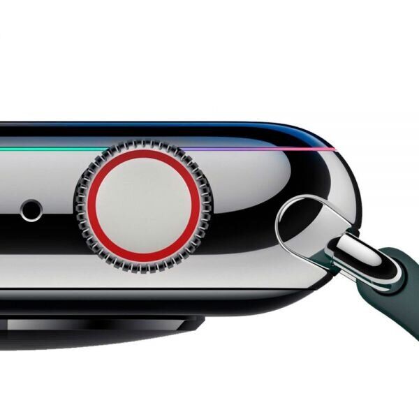 Захисне скло Baseus Full-Screen для Apple Watch 40 mm / SE 40 mm - Black: фото 2 з 10