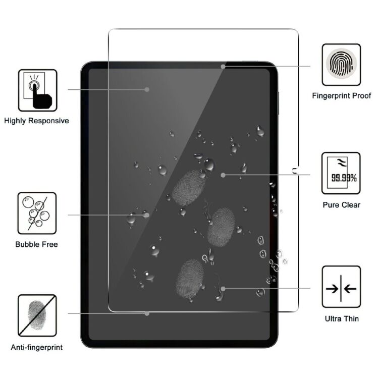 Захисне скло Deexe Clear Glass для Xiaomi Pad 7 / 7 Pro: фото 2 з 3