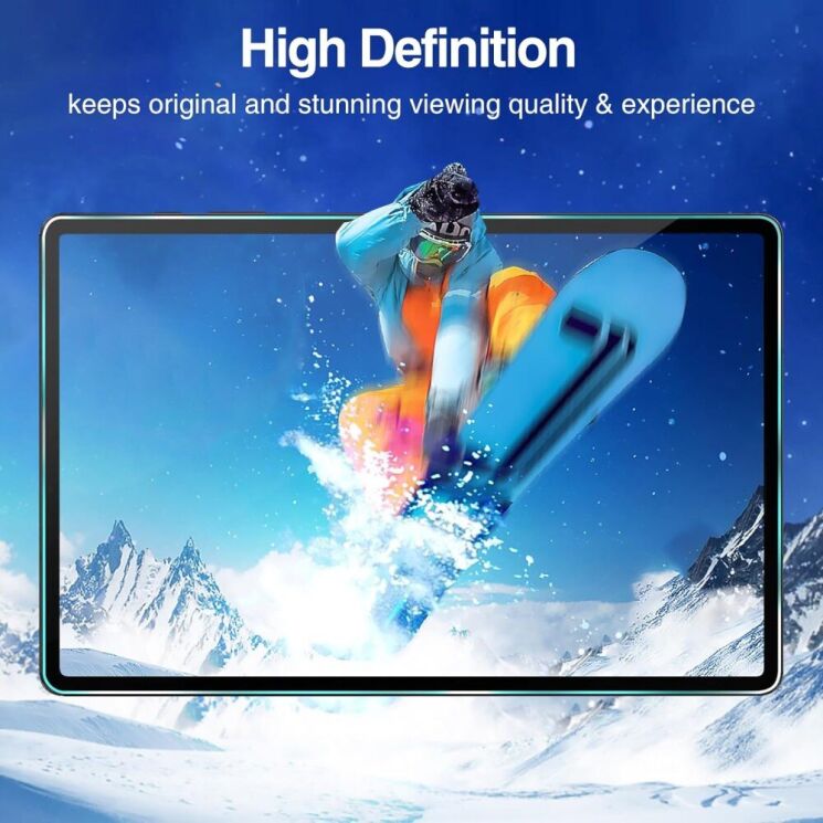 Защитное стекло Deexe HD Glass для Samsung Galaxy Tab S9 FE Plus (X610/616) - Transparent: фото 4 из 5