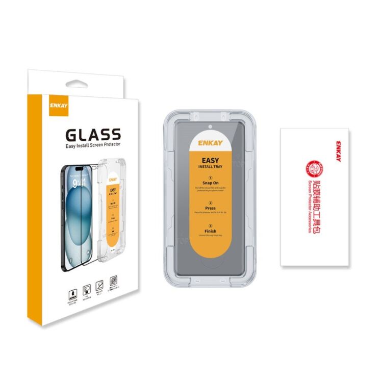 Захисне скло ENKAY 3D Privacy Side Glue для Motorola Edge 50 Fusion / Moto G85 - Black: фото 10 з 10
