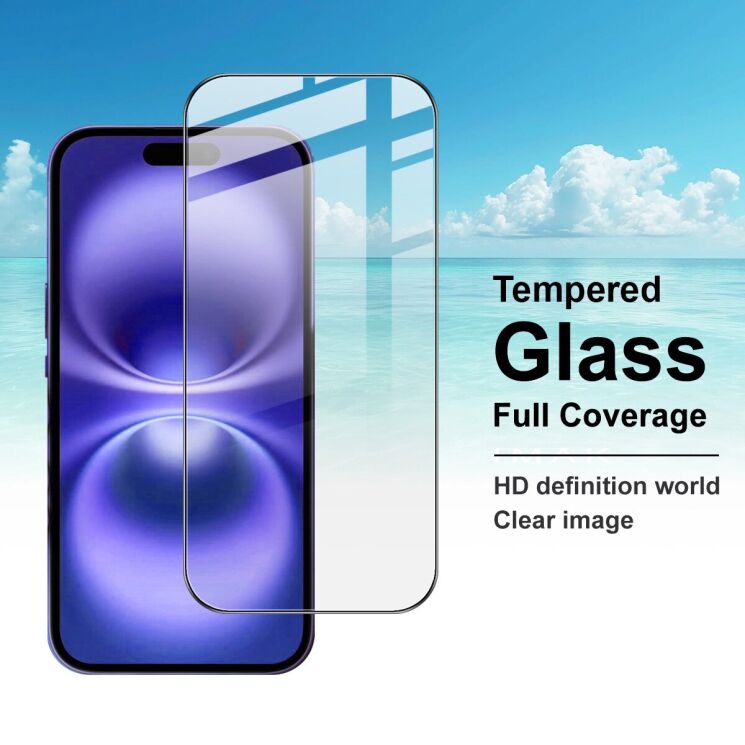 Защитное стекло IMAK 5D Pro+ Full Glue для Apple iPhone 17 Pro Max - Black: фото 2 из 8