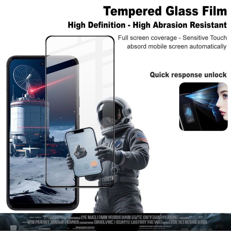 Захисне скло IMAK 5D Pro+ Full Glue для Motorola Moto G56 - Black: фото 4 з 8