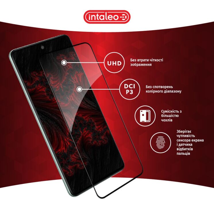 Захисне скло Intaleo Full Glue для Samsung Galaxy M53 (M536) - Black: фото 5 з 9