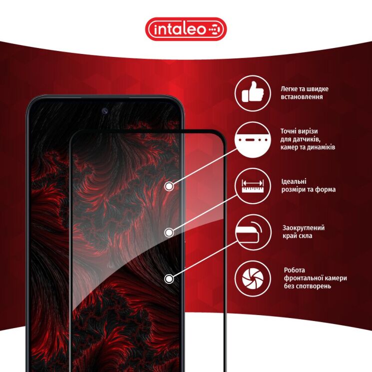 Защитное стекло Intaleo Full Glue для Xiaomi Redmi 13 - Black: фото 4 из 9
