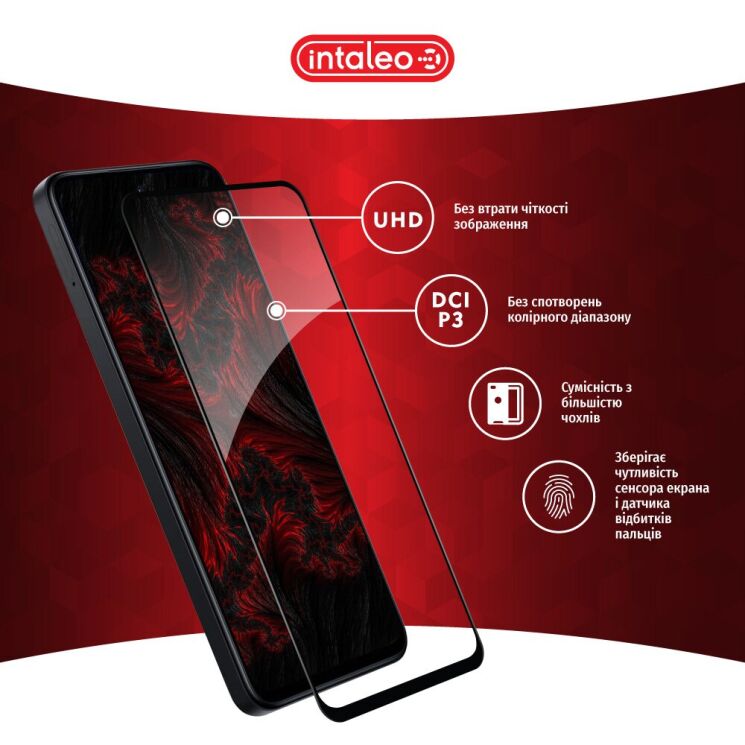 Защитное стекло Intaleo Full Glue для Xiaomi Redmi 13 - Black: фото 5 из 9