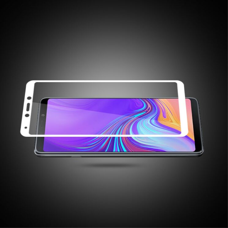 Защитное стекло MOCOLO 3D Silk Print для Samsung Galaxy A9 2018 (A920) - White: фото 2 из 11