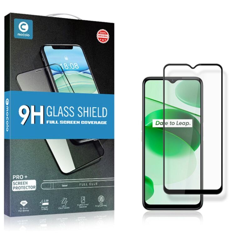 Защитное стекло MOCOLO Full Glue Cover для Realme C35 - Black: фото 2 из 7